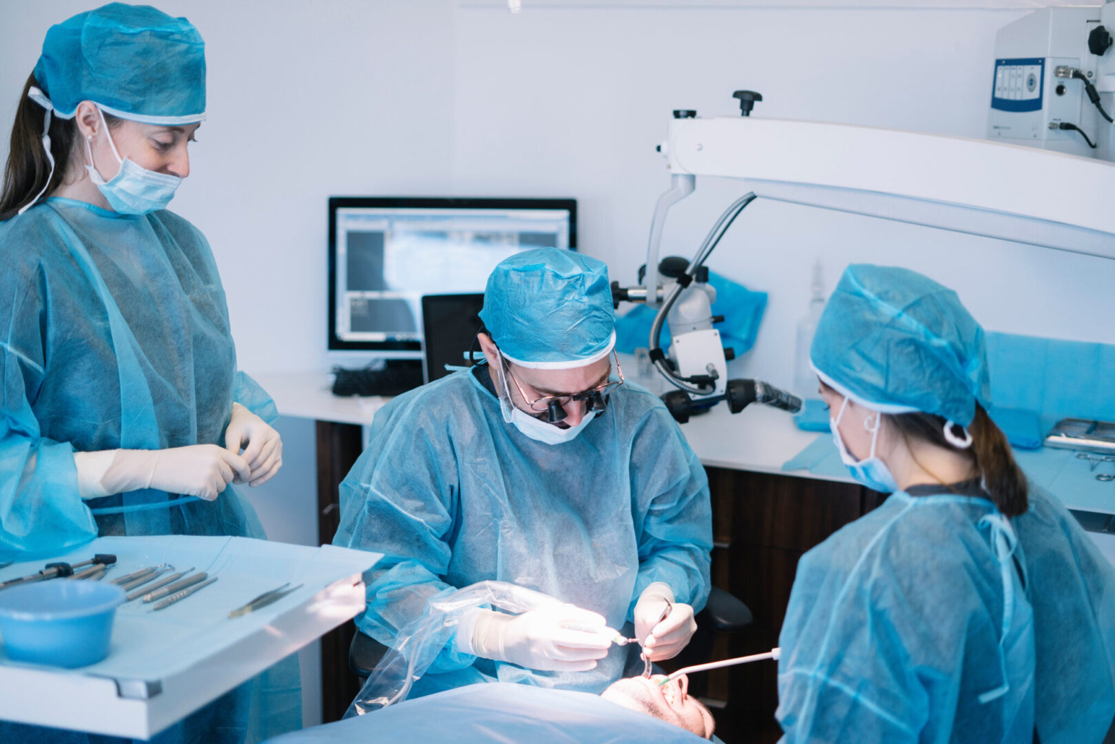 Oral Surgeon at Aspire Surgical in Salt Lake City, UT Performing procedure